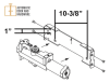 Sargent Commercial Door Closer, 10-3/8 Inch x 1 Inch Mounting Holes, Adjustable Spring, Non Handed, Standard Arm, Dark Bronze Finish - Image 3 of 0