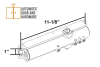 Sargent Commercial Door Closer Body Only, Remanufactured, 11-1/8 Inch x 1 Inch Mounting Holes, Adjustable Spring, Non Handed, Aluminum Finish - Image 2 of 0