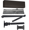 Sargent Commercial Door Closer, 11-1/8 Inch x 1 Inch Mounting Holes, Adjustable Spring, Non Handed, Hold Open Arm, Dark Bronze Finish - Image 1 of 0
