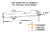 Sargent Cover Assembly For 12 Inch x 3/4 Inch Mounting Hole Door Closer, Dark Bronze Finish - Image 2 of 0