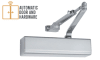 Sargent 12 Inch x 3/4 Inch Mounting Hole Commercial Grade 1 Door Closer With Cover, Hold Open Arm, Aluminum Finish - Image 2 of 0