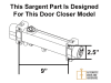 Sargent Replacement Parallel Arm Hold Open Bracket For 9 Inch x 2.5 Inch Mounting Hole Commercial Door Closer, Dark Bronze Finish - Image 2 of 0
