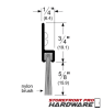 Southwest Aluminum 5/8 Inch Bottom Brush Sweep For 42 Inch Wide Storefront Door - Image 2 of 0