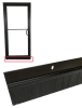 Southwest Aluminum 5/8 Inch Dark Bronze Bottom Brush Sweep For 48 Inch Wide Storefront Door - Image 1 of 0
