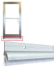 Storefront Pro Hardware 7/16 Inch Bottom Brush Sweep With 1-1/2 Inch Rain Cap For 48 Inch Wide Storefront Door - Image 1 of 0