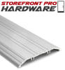 4 in. Wide x 1/2 in. Rise x 36 in. Length Saddle Threshold, ADA Compliant, Grooved Surface For Grip, Clear Anodized Finish For Commercial Storefront Door - Image 3 of 0
