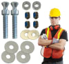 Storefront Pro  Hardware  1/4 Inch- 20 x 1-1/8 Inch Length Screw Kit For Commercial Glass Door Pull and Push Bar Common End Back To Back Mounting - Image 2 of 0