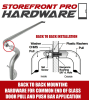 Storefront Pro  Hardware  1/4 Inch- 20 x 1-1/8 Inch Length Screw Kit For Commercial Glass Door Pull and Push Bar Common End Back To Back Mounting - Image 4 of 0