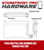 Storefront Pro  Hardware  1/4 Inch- 20 x 1-1/8 Inch Length Screw Kit For Commercial Glass Door Pull and Push Bar Common End Back To Back Mounting - Image 5 of 0