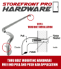 Storefront Pro Hardware 1/4 Inch- 20 x 2-1/4 Inch Length Screw Kit For Commercial Pull and Push Bar Free End Thru Bolt Mounting - Image 5 of 0