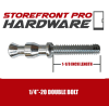 Storefront Pro Hardware 1/4 Inch-20 x 1-1/8 Inch Length Screw Kit For Commercial Glass Door Pull Handle Common End Back To Back Mounting - Image 4 of 0