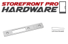 Storefront Pro Hardware Deadlock Left Hand Beveled Face Plate In Silver Finish - Image 2 of 0