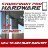 Storefront Pro Hardware Commercial Glass Door Silver Mortise Deadlock Kit With Outside Lock Cylinder, Inside Lock Cylinder, and Faceplate - Image 3 of 0