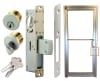 Storefront Pro Hardware Commercial Glass Door Silver Mortise Deadlock Kit With Outside Lock Cylinder, Inside Thumbturn, and Faceplate - Image 1 of 0