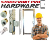 Storefront Pro Hardware Commercial Glass Door Silver Mortise Deadlock Kit With Outside Lock Cylinder, Inside Thumbturn, and Faceplate - Image 2 of 0