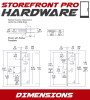 Storefront Pro Hardware Commercial Glass Door Silver Mortise Deadlock Kit With Outside Lock Cylinder, Inside Thumbturn, and Faceplate - Image 4 of 0