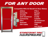Storefront Pro Hardware Commercial Glass Door Silver Mortise Deadlock Kit With Outside Lock Cylinder, Inside Thumbturn, and Faceplate - Image 5 of 0