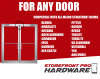 Header Door Frame Stop Kit For Storefront Double Door, Dark Bronze Finish - Image 4 of 0