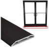 Storefront Pro Hardware 4.5 Inch Wide x 1/2 Inch Tall x 72 Inch Length Commercial Glass Double Door Threshold In Dark Bronze Anodized Finish - Image 1 of 0