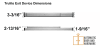 Trulite 3-3/16 in. Tall Chassis Head Rim Panic Bar, For 36 in. Wide Trulite Storefront Door, Aluminum Finish - Image 2 of 0