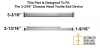 Trulite Aluminum Replacement End Cap Kit For Trulite 3-3/16 in. Tall Chassis Head Rim Panic Bar - Image 2 of 0