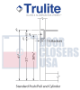 Trulite Series 200 ADA Storefront Door - LH - 36" x 84" - Door Only - Image 2 of 0