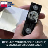 Trulite Right Hand Commercial Door Deadlatch Lock Kit, 31/32 in. Backset, Includes Outside Mortise Key Cylinder and Inside Push To Exit Paddle Handle, Aluminum Finish - Image 6 of 0