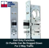 Trulite Right Hand Commercial Door Deadlatch Lock Kit, 31/32 in. Backset, Includes Outside Mortise Key Cylinder and Inside Push To Exit Paddle Handle, Dark Bronze Finish - Image 4 of 0