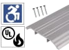Tubelite 4 in. Wide x 1/2 in. Tall x 42 in. Length Commercial Storefront Door Bottom Threshold, Aluminum Finish - Image 2 of 0