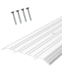 Tubelite 6 in. Wide x 1/2 in. Tall x 96 in. Length Commercial Storefront Double Door Bottom Threshold, Aluminum Finish - Image 1 of 0