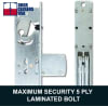 Tubelite Commercial Door Dead Bolt Lock Kit With Outside Mortise Key Cylinder and Inside Thumbturn, 1-1/8 in. Backset, Aluminum Finish - Image 5 of 0