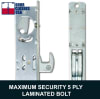 Tubelite Commercial Door Hook Bolt Lock Kit With Outside Mortise Key Cylinder and Inside Thumbturn, 1-1/8 in. Backset, Dark Bronze Finish - Image 5 of 0