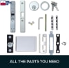 Tubelite Deadlatch Lock Conversion Kit - Replaces Standard Tubelite Deadboltersion Kit - Replaces Standard Pittco Deadbolt - Image 5 of 0