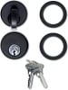 Tubelite Outside Mortise Key Lock Cylinder and Inside Thumbturn Cylinder, Dark Bronze Finish - Image 1 of 0