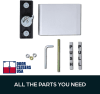 Tubelite Storefront Door Push To The Right Exit Paddle Handle, Aluminum Finish - Image 2 of 0