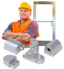 US Aluminum Storefront Door Offset Pivot Hinges For Flush Door - Image 1 of 0