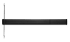 US Aluminum 3-3/16 in. Tall Chassis Head Concealed Vertical Rod Panic Bar, Left Hand Reverse, For 36 in. Wide Storefront Door, Dark Bronze Finish - Image 1 of 0