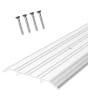 United States Aluminum 5 in. Wide x 1/2 in. Tall x 96 in. Length Commercial Storefront Double Door Bottom Threshold, Aluminum Finish - Image 1 of 0