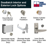 United States Aluminum Commercial Door Deadlatch Lock - Image 4 of 0