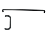 Vistawall Commercial Door 8-1/2 in. Pull Handle and 33 in. Push Bar Set, Dark Bronze Finish - Image 1 of 0