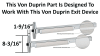 Von Duprin Outside Trim For Von Duprin 8-3/16 in. x 1-9/16 in. Chassis Head Exit Device, Chrome Finish - Image 2 of 0