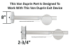 Von Duprin  1/4-20 Sex Nuts For Von Duprin 2-3/4 Inch Wide x 8 Inch Tall Chassis Exit Device, 2 Pack, US32D Satin Stainless Steel Finish - Image 2 of 0