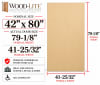 41-25/32" x 79-1/8" Commercial Wood Replacement Door - Unfinished Birch, 161 Lock Prep & Deadbolt Prep Only - Image 4 of 0