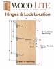 47-25/32" x 95-1/8" Commercial Wood Replacement Door - Unfinished Birch, Rim Panic Bar With Outside Lever Trim Prep Only - Image 2 of 0