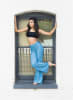 High Waisted Palazzo Pants (Shiny Spandex) - Image 3 of 0