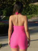 Halter Biketard (Shiny Spandex) - Image 4 of 0
