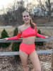 One Shoulder Crop Top (Shiny Spandex) - Image 3 of 0