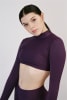 T- Mock Neck Long Sleeve Top (Spandex) - Image 1 of 0