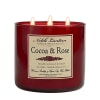 Cocoa and Rose Soy Wax Candle three wick - Image 2 of 0
