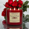 Cocoa and Rose Soy Wax Candle three wick - Image 4 of 0